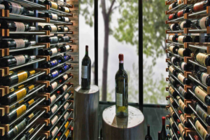 modern wine rack