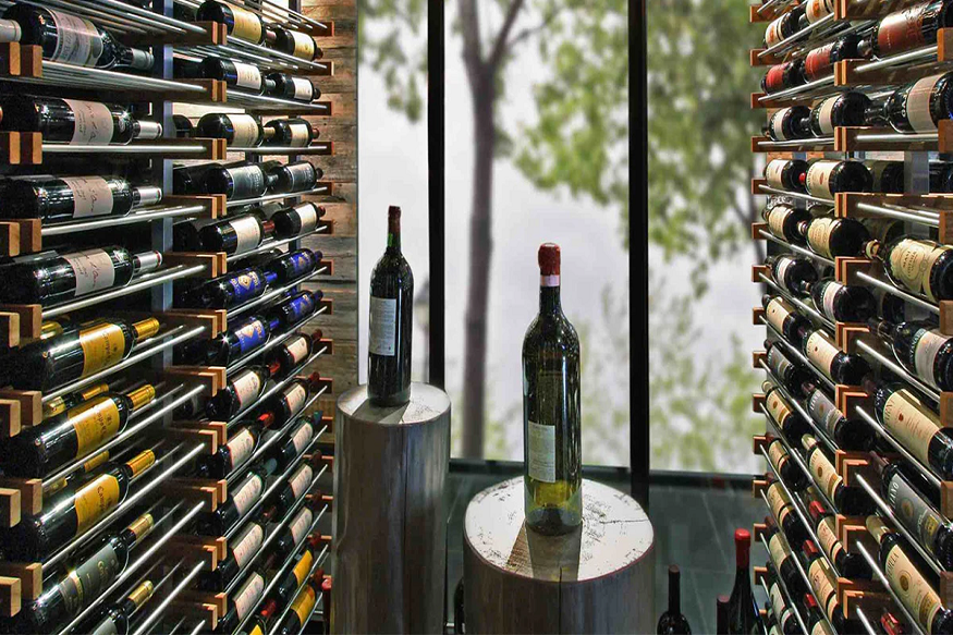 modern wine rack