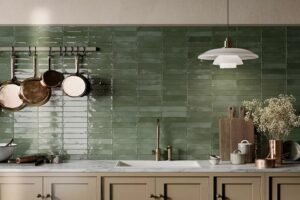 green subway tiles